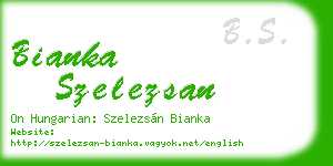 bianka szelezsan business card