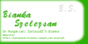 bianka szelezsan business card